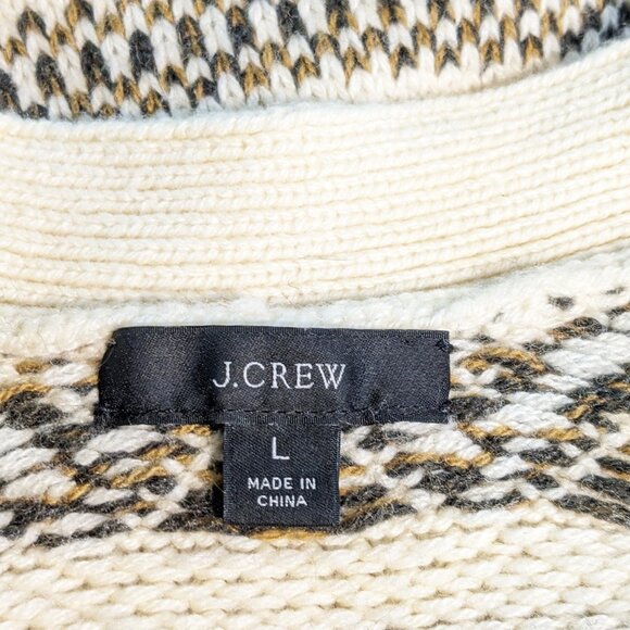 J. CREW Diamond Fair Island Cardigan - Picture 7 of 8